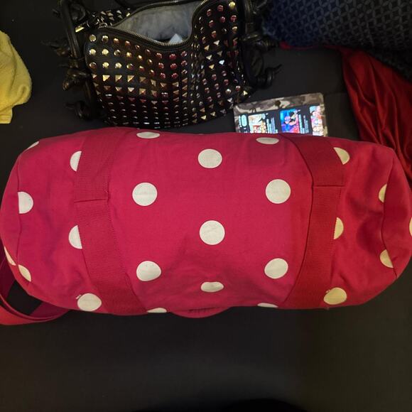 PINK Polkadot Duffel Bag - Picture 5 of 7